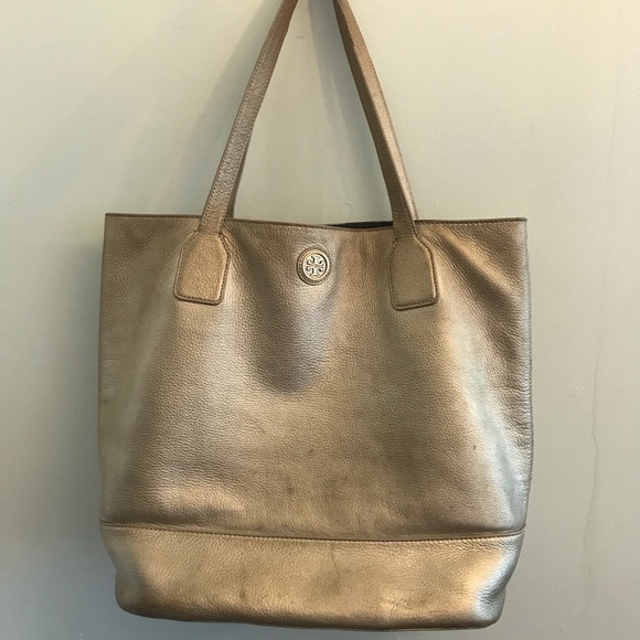 Tory Burch Handbags - •Tory Burch• Gold Leather Tote